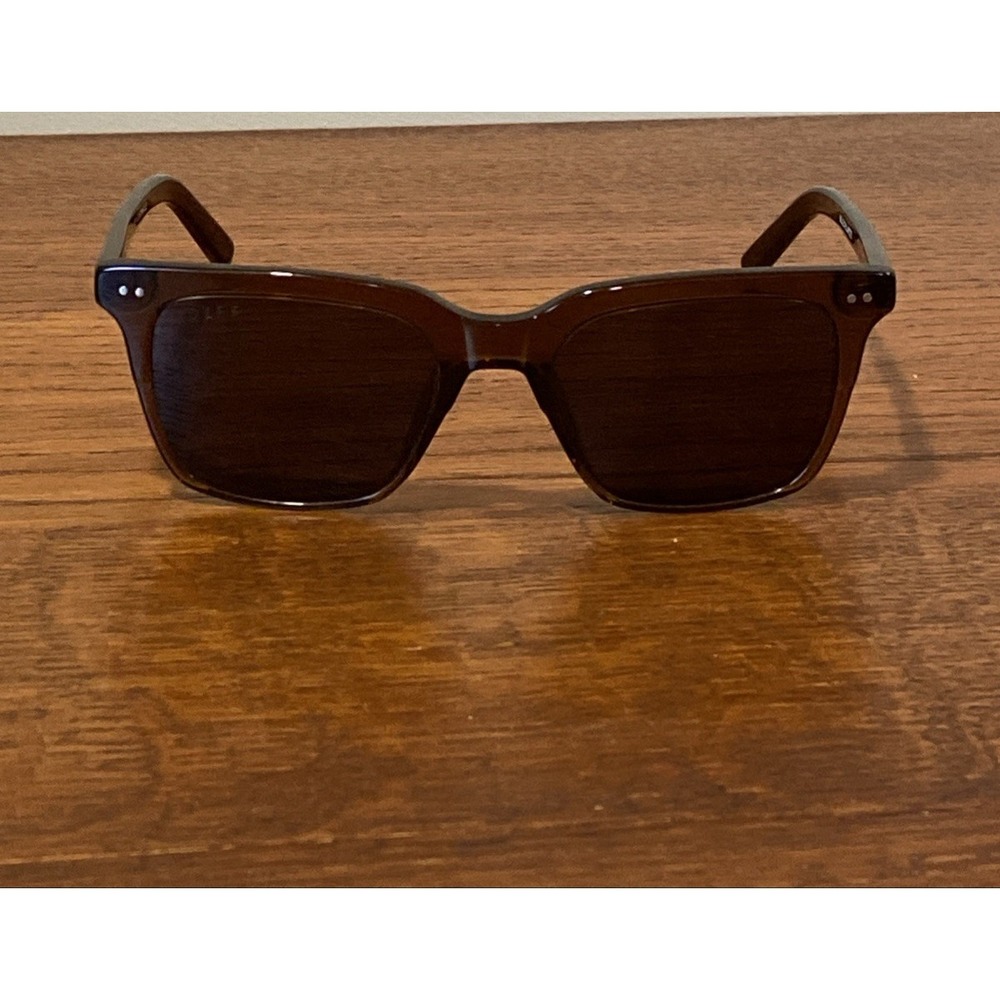 DIFF Billie Polarized Brown Sunglasses Unisex Square WS-GR143P 52-20-145